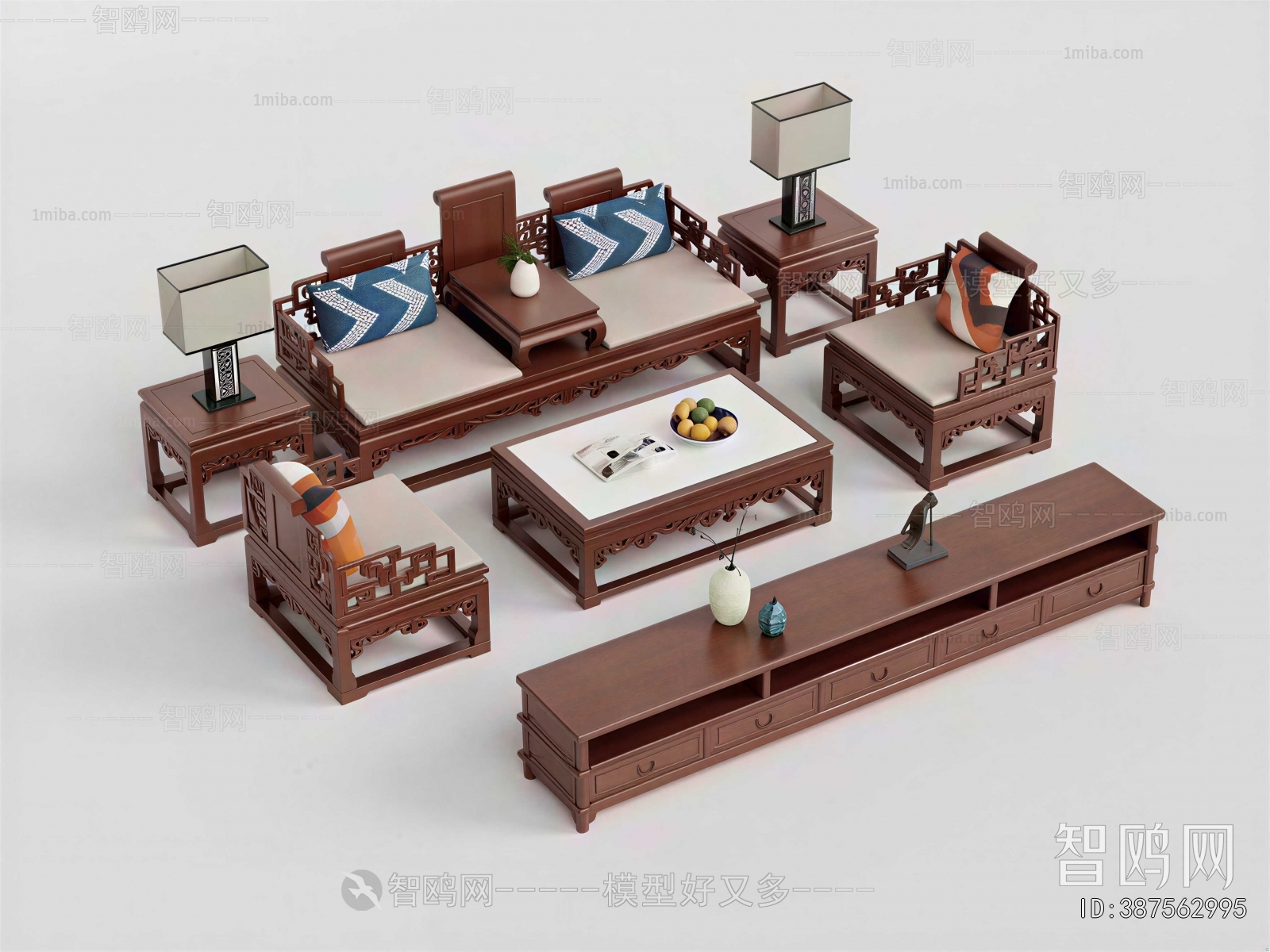 Chinese Style Sofa Combination