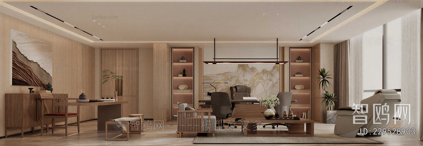New Chinese Style Manager's Office
