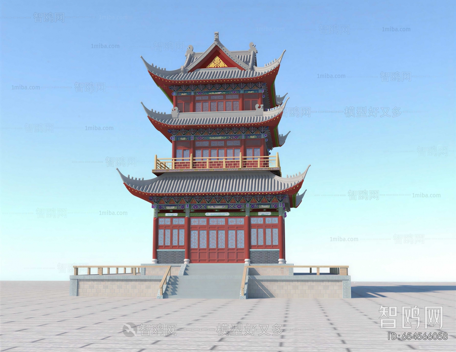 Chinese Style Ancient Architectural Buildings