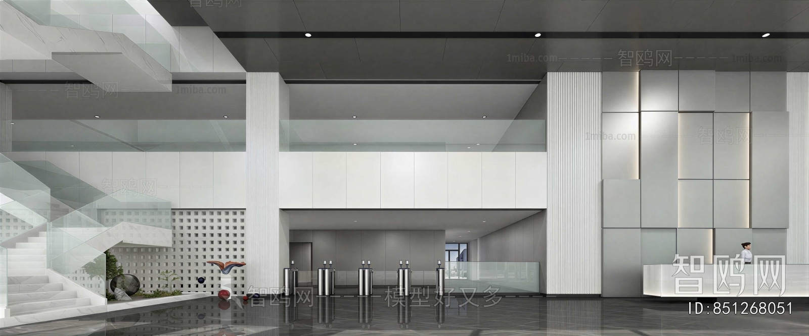 Modern Office Reception Desk