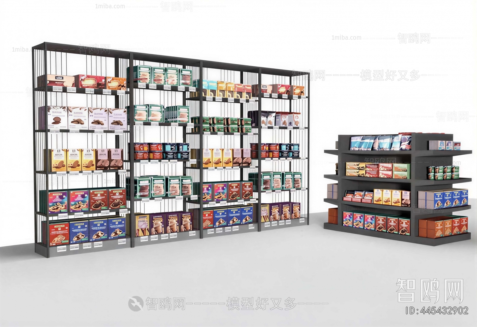 Modern Supermarket Shelf
