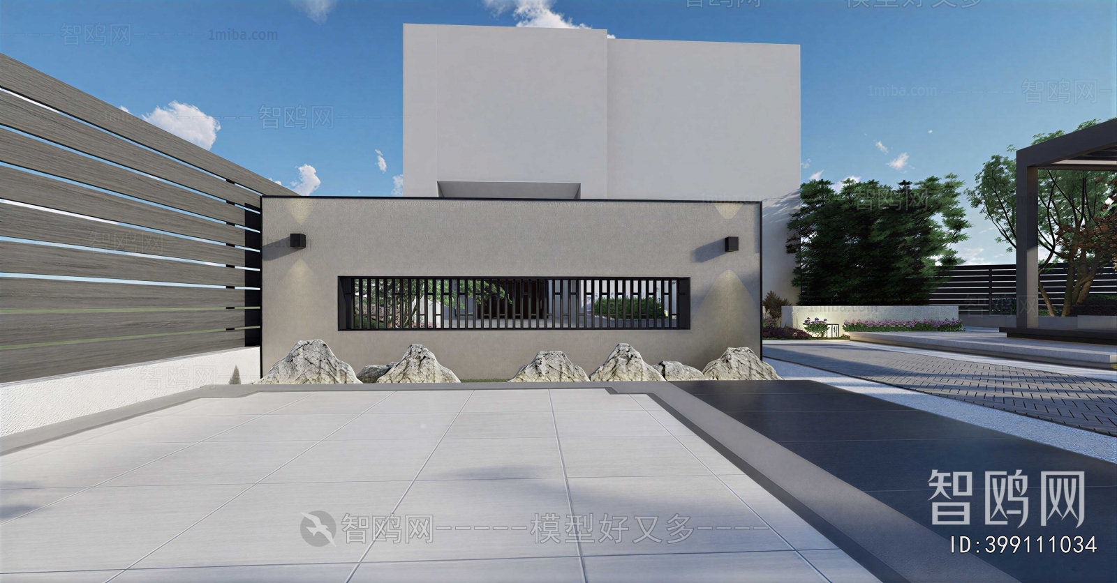 Modern Courtyard/landscape