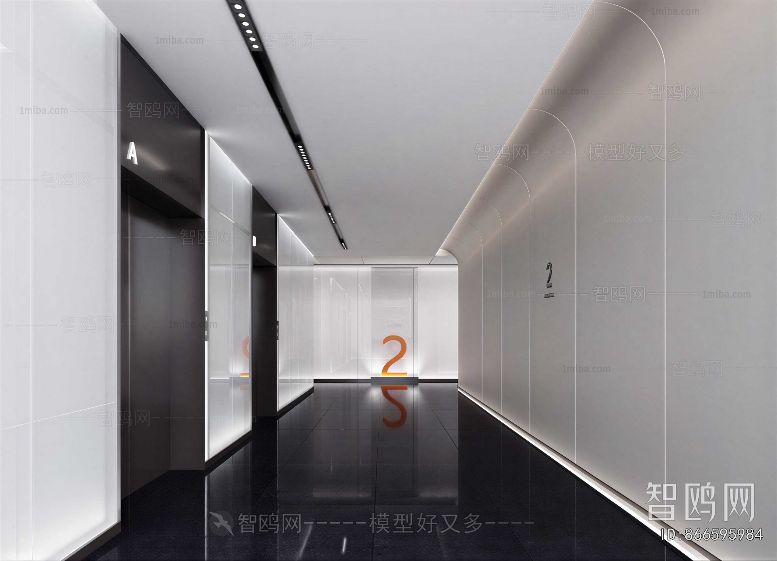 Modern Office Aisle