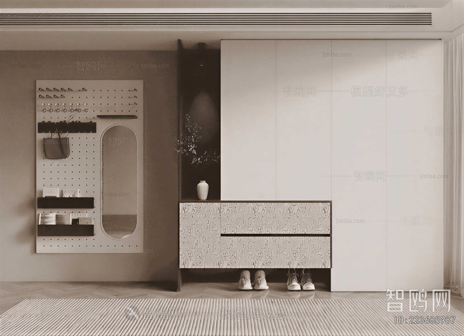 Modern Shoe Cabinet