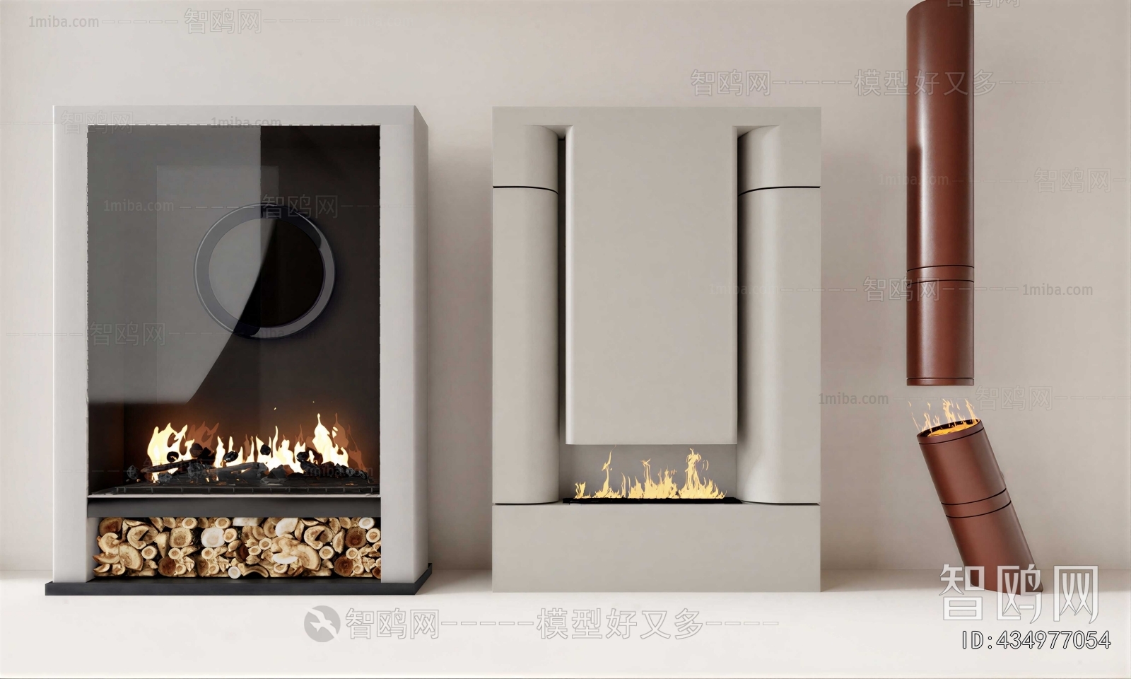 Modern Electronic Fireplace