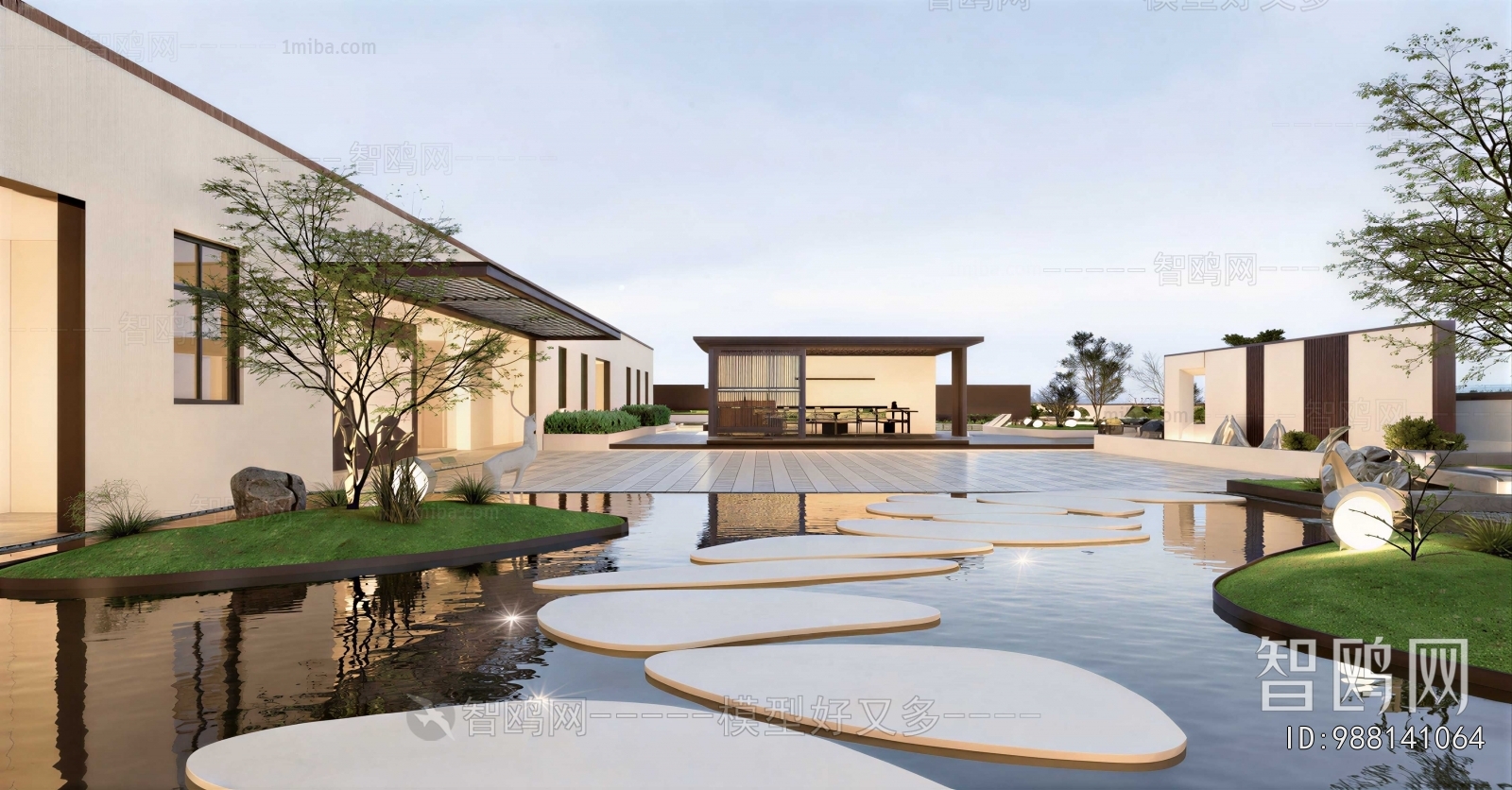 New Chinese Style Courtyard/landscape