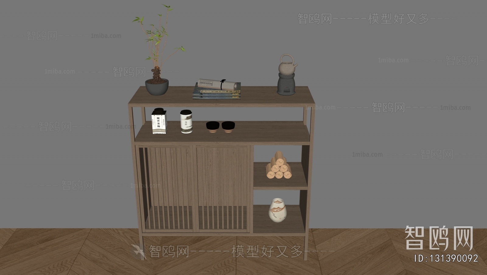 New Chinese Style Entrance Cabinet