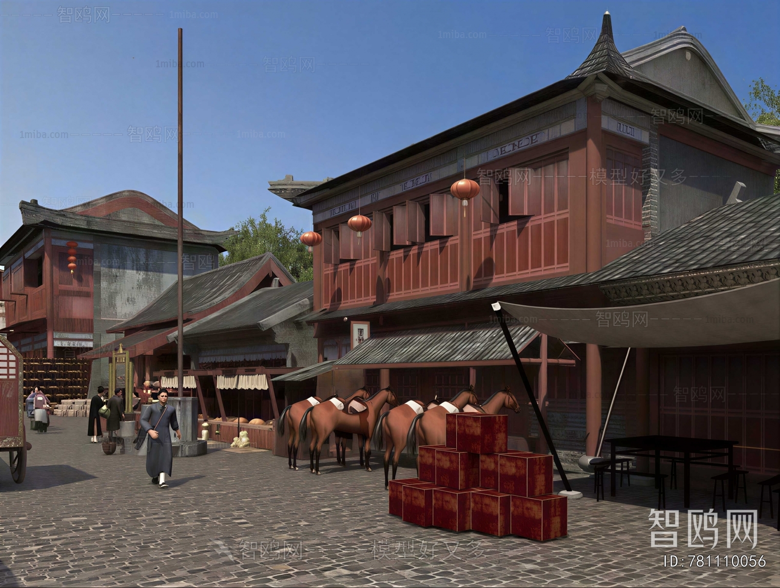 Chinese Style Ancient Architectural Buildings