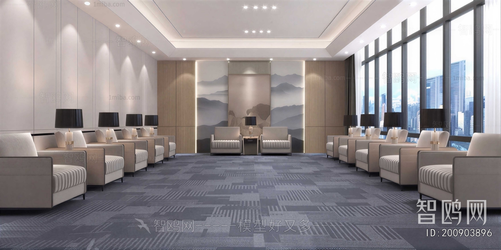 New Chinese Style Reception Room