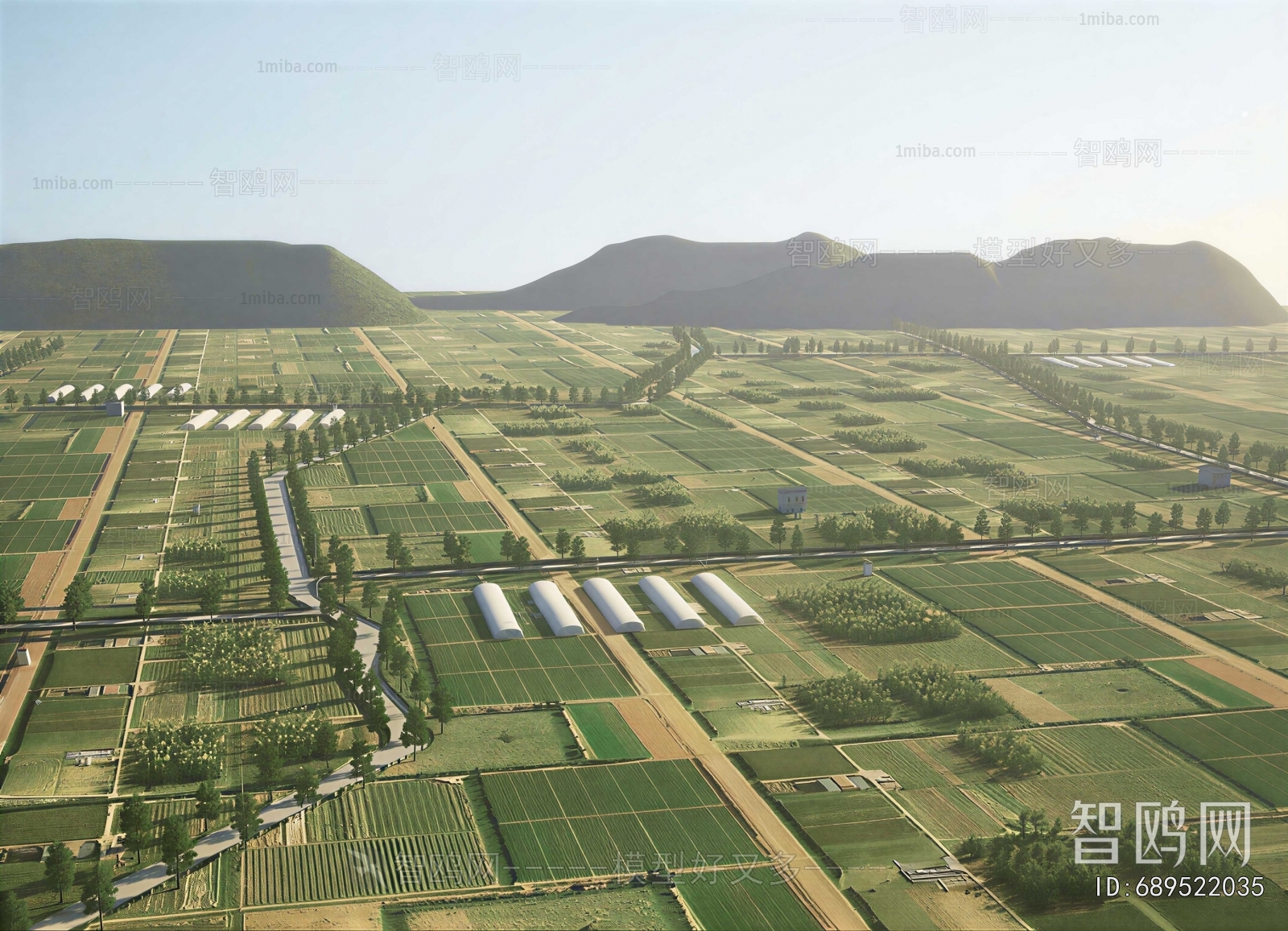 Modern Architectural Bird's-eye View Planning