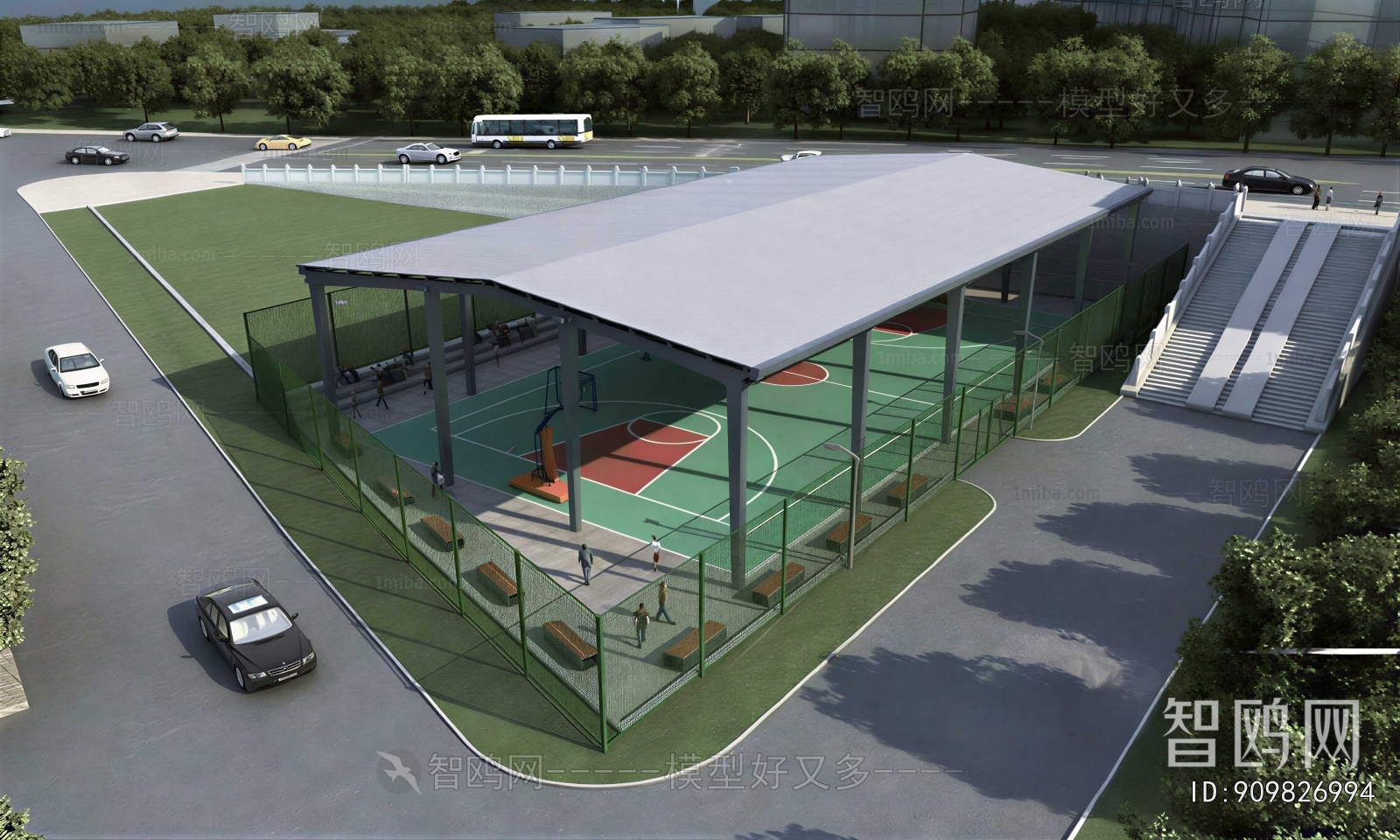 Modern Outdoor Sports Stadium