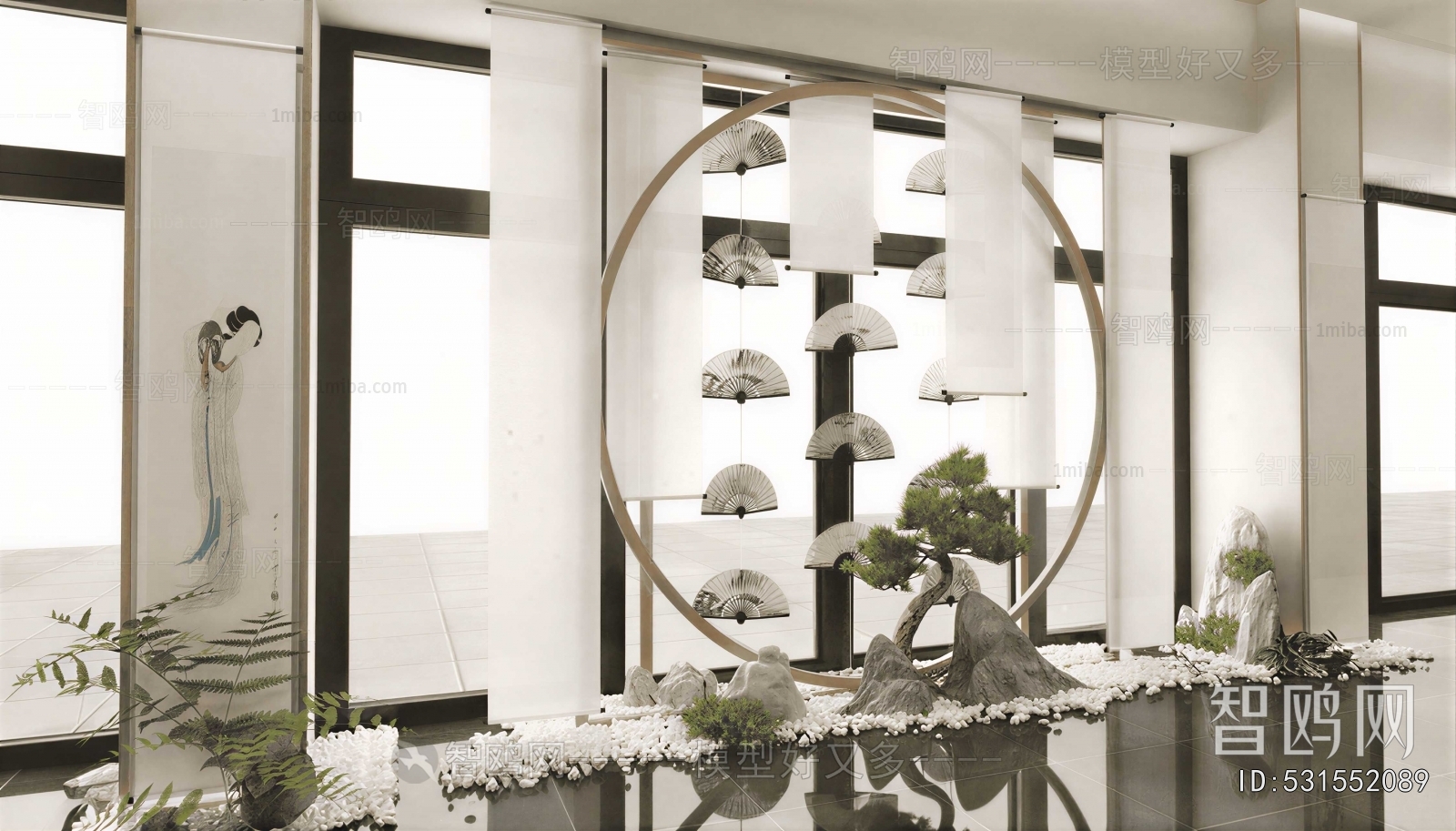 New Chinese Style Plant Landscaping