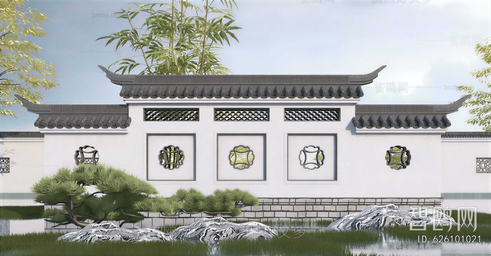 Chinese Style Landscape Wall