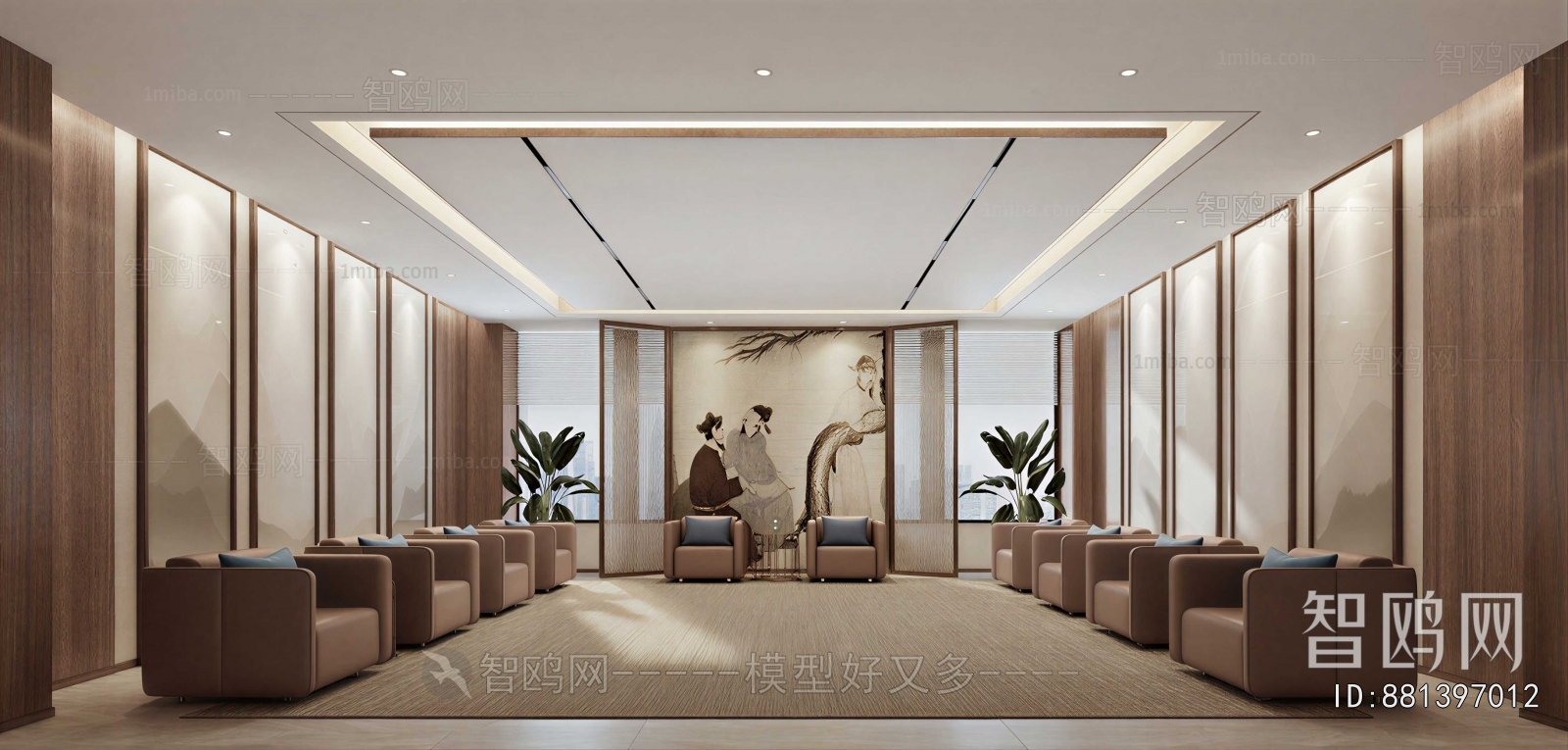 New Chinese Style Reception Room
