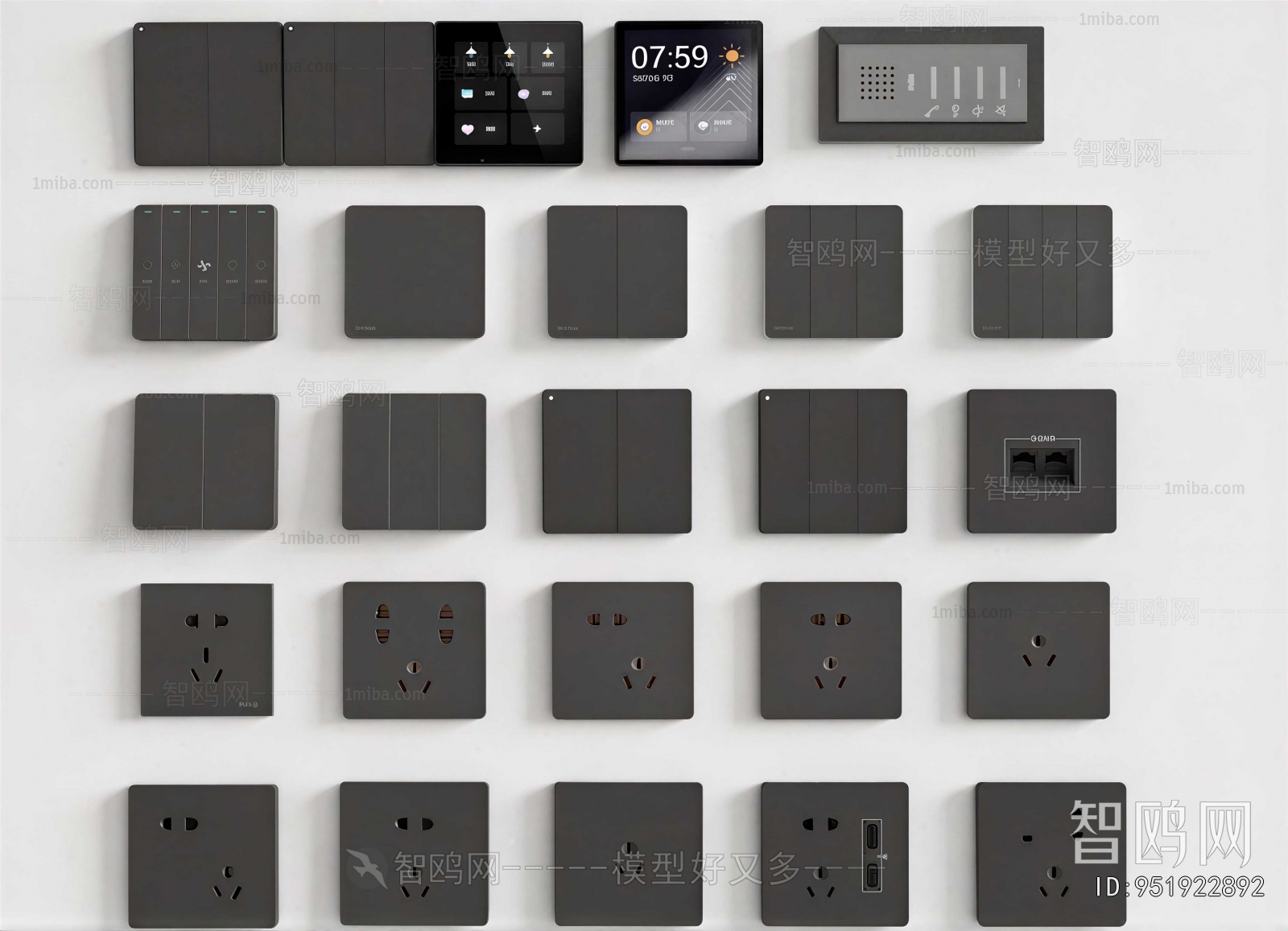 Modern Switch Socket Panel