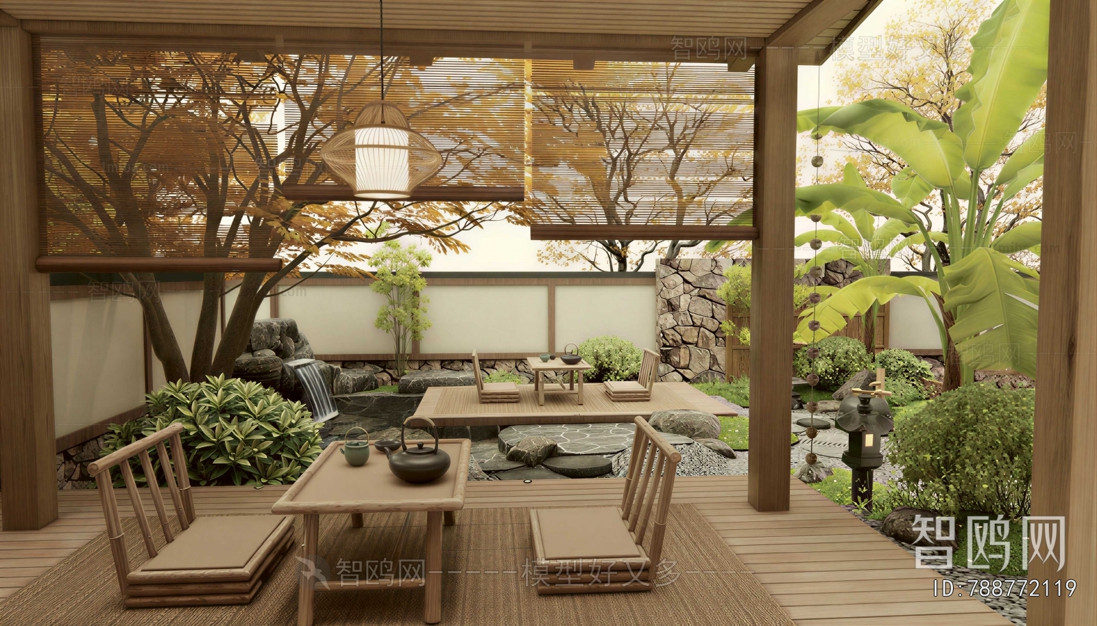 New Chinese Style Courtyard/landscape