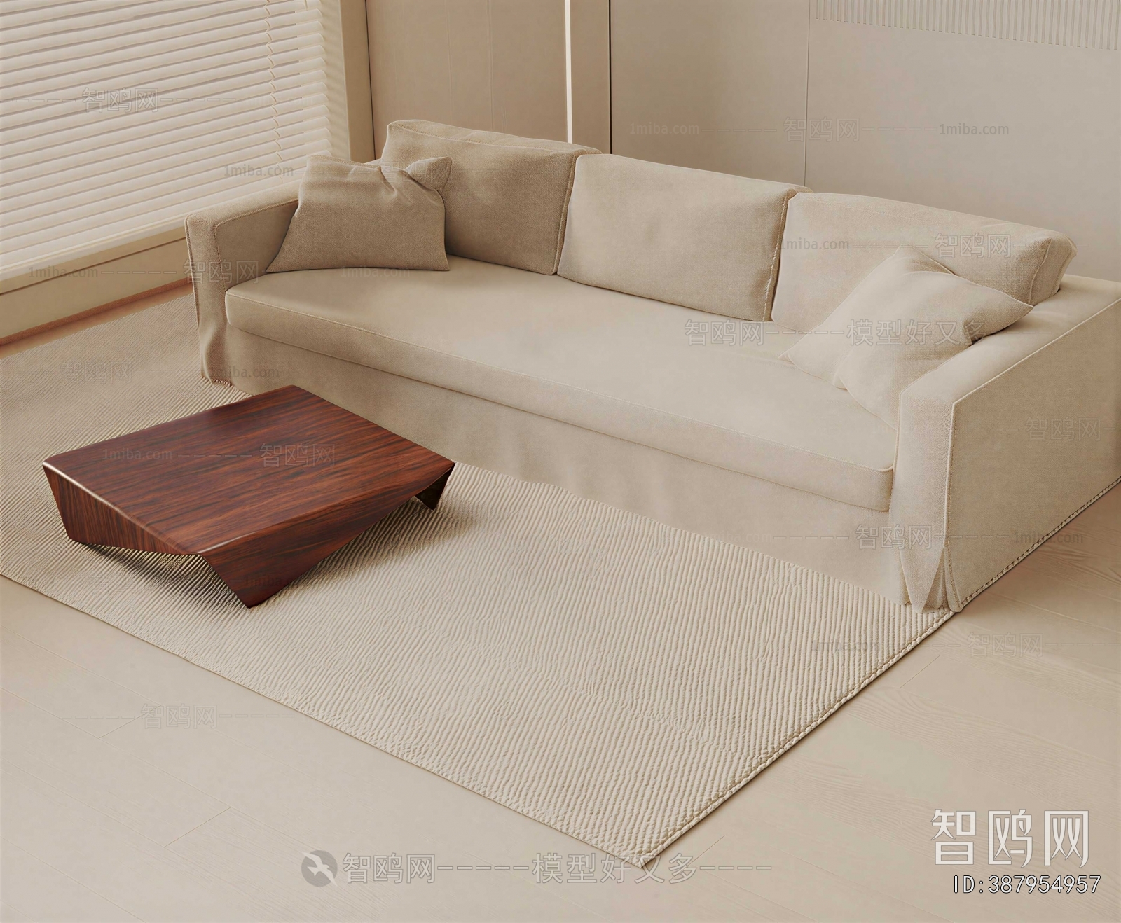 Modern Three-seat Sofa