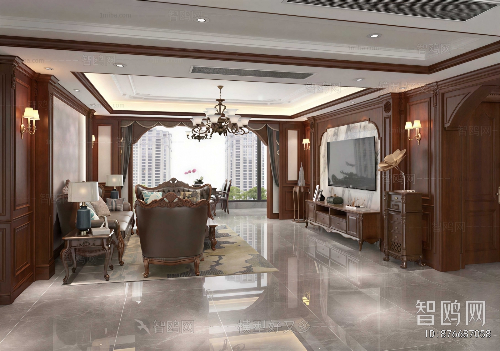 American Style A Living Room