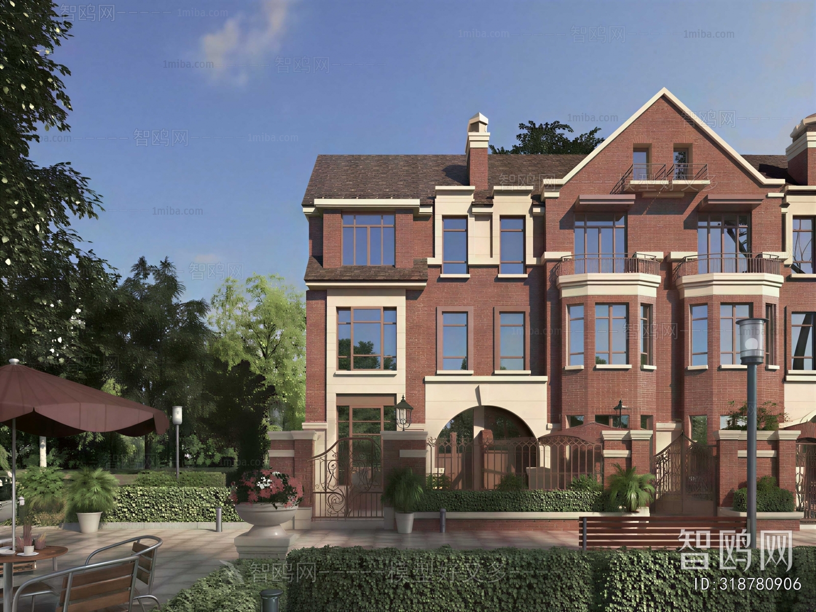 Simple European Style Townhouse