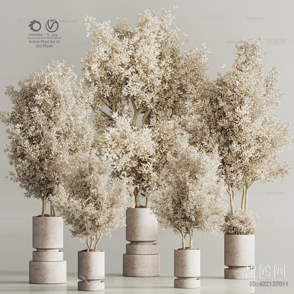 Modern Ground Green Plant Potted Plants