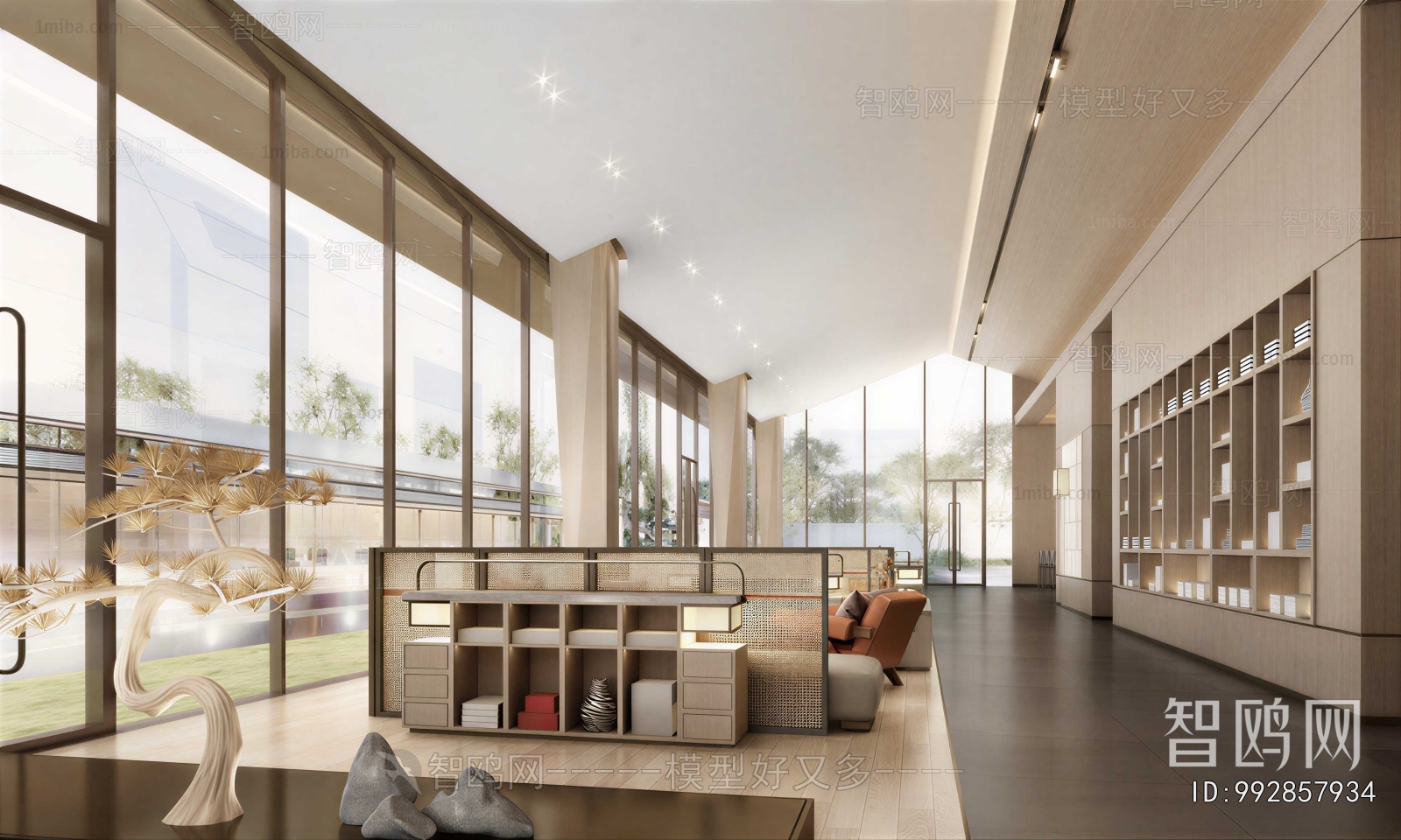 New Chinese Style Lobby Hall