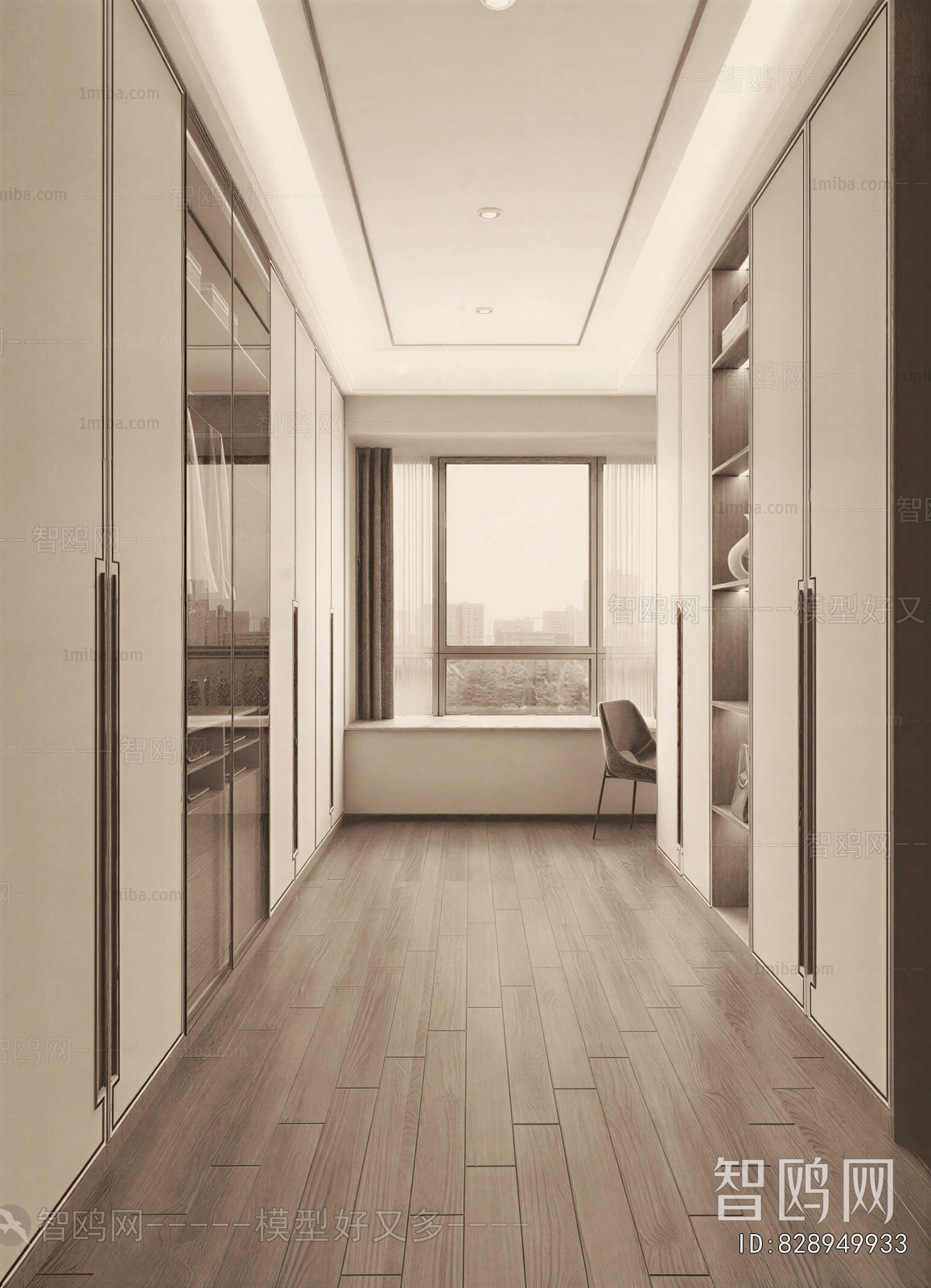 Modern Clothes Storage Area