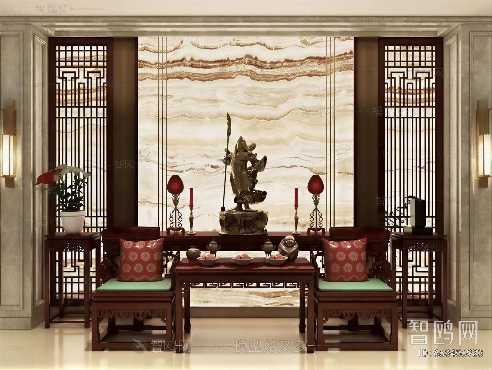 Chinese Style Buddhist Niche