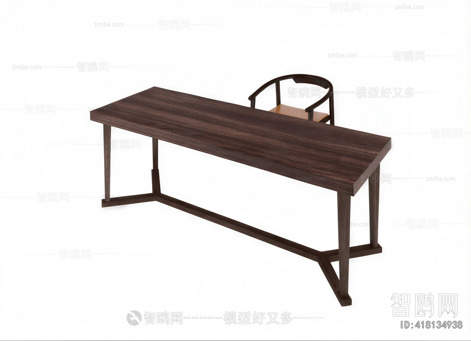 New Chinese Style Computer Desk And Chair
