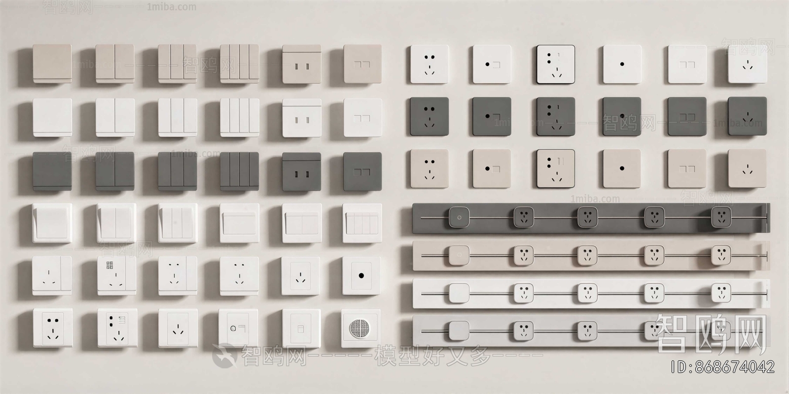 Modern Switch Socket Panel