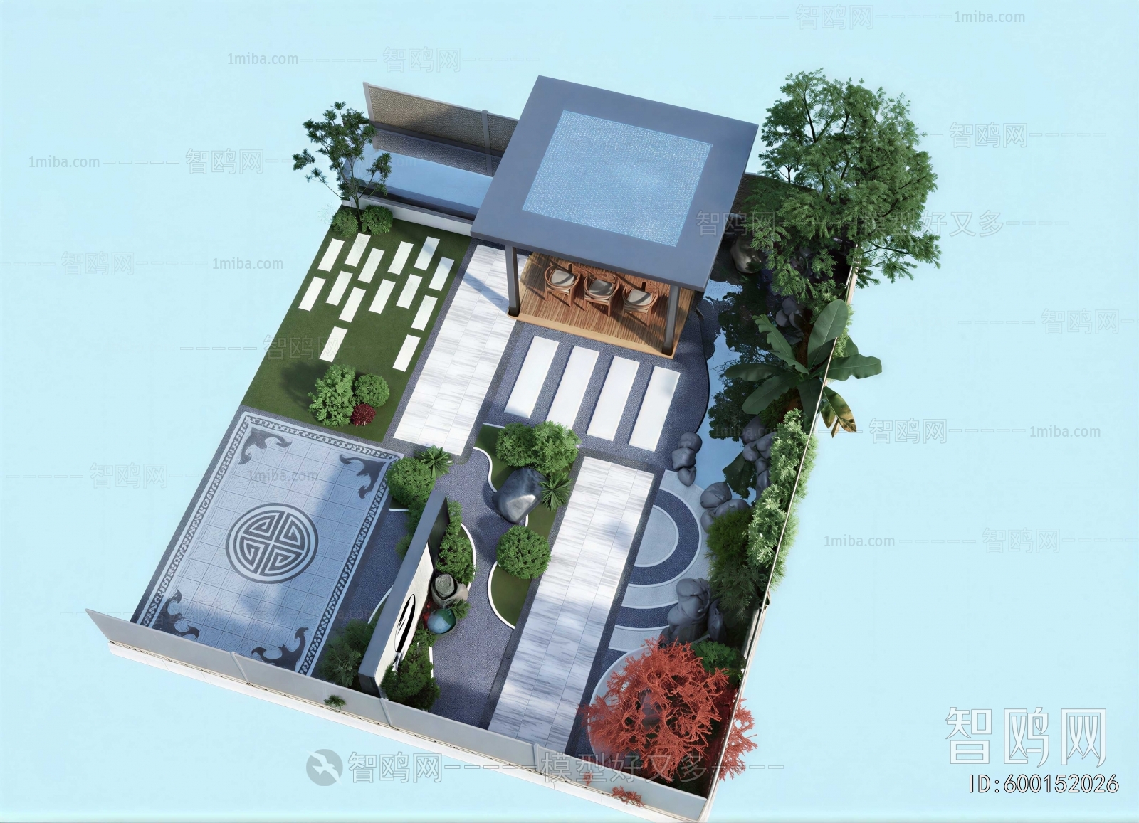 Modern Courtyard/landscape