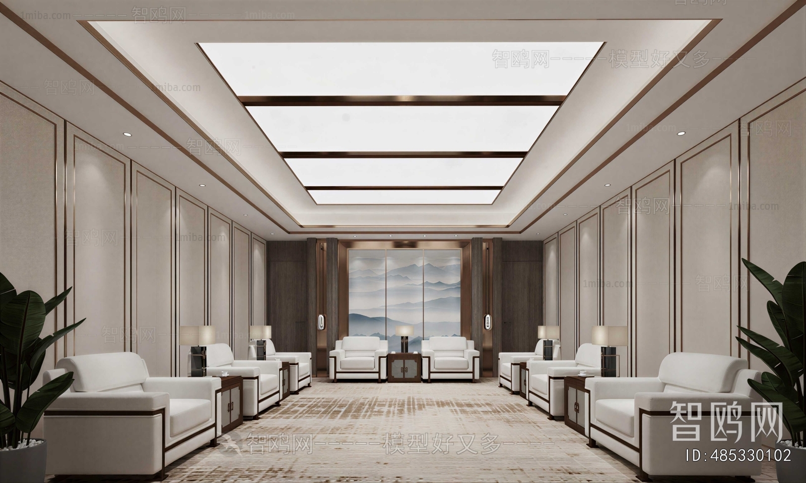New Chinese Style Reception Room