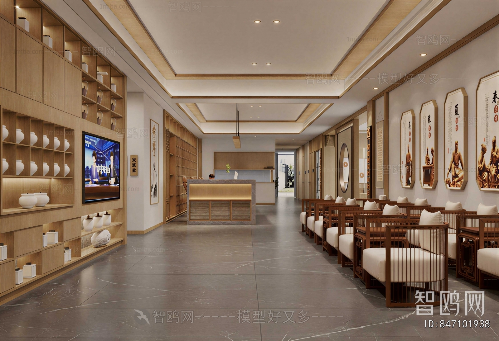 New Chinese Style Lobby Hall
