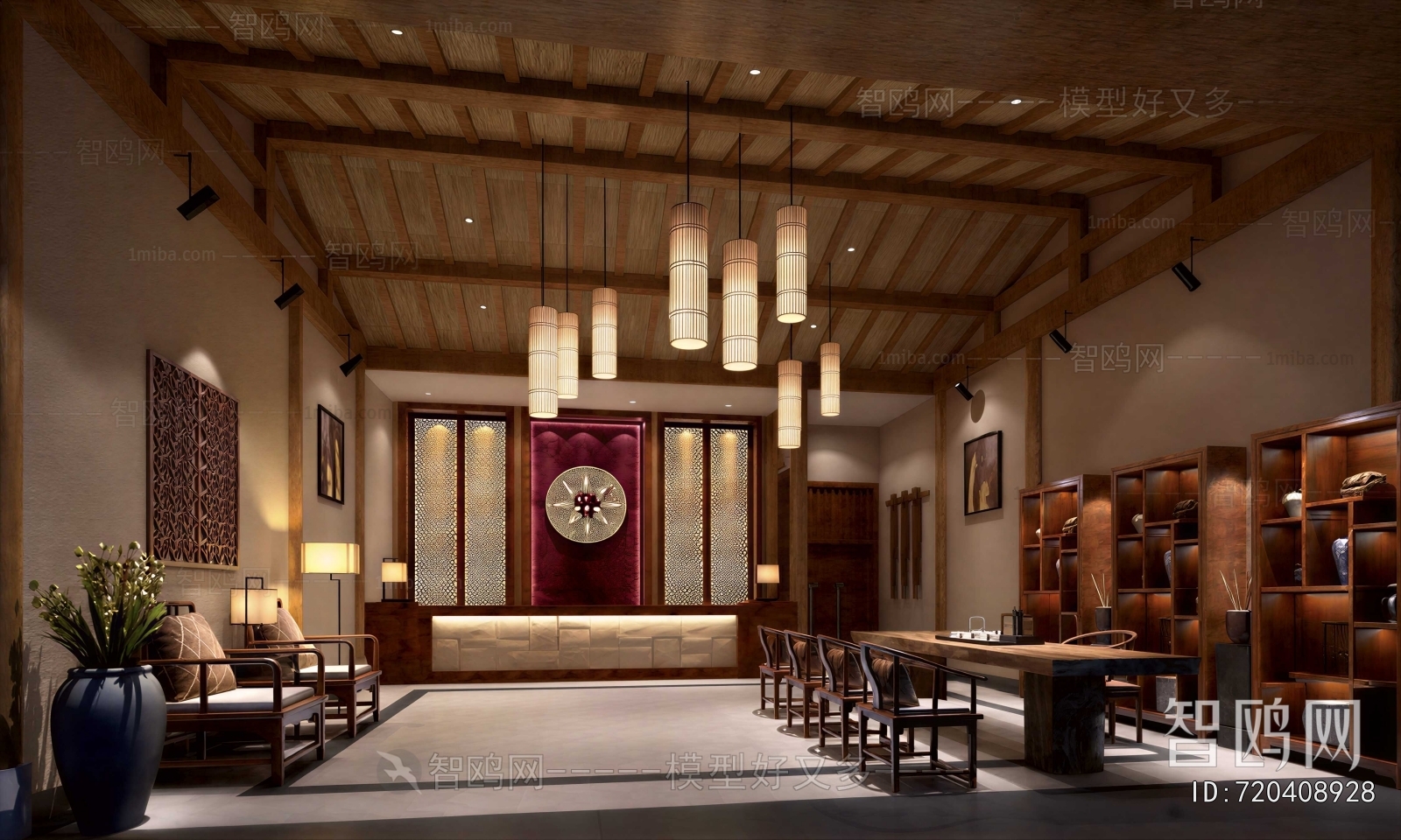 New Chinese Style Lobby Hall