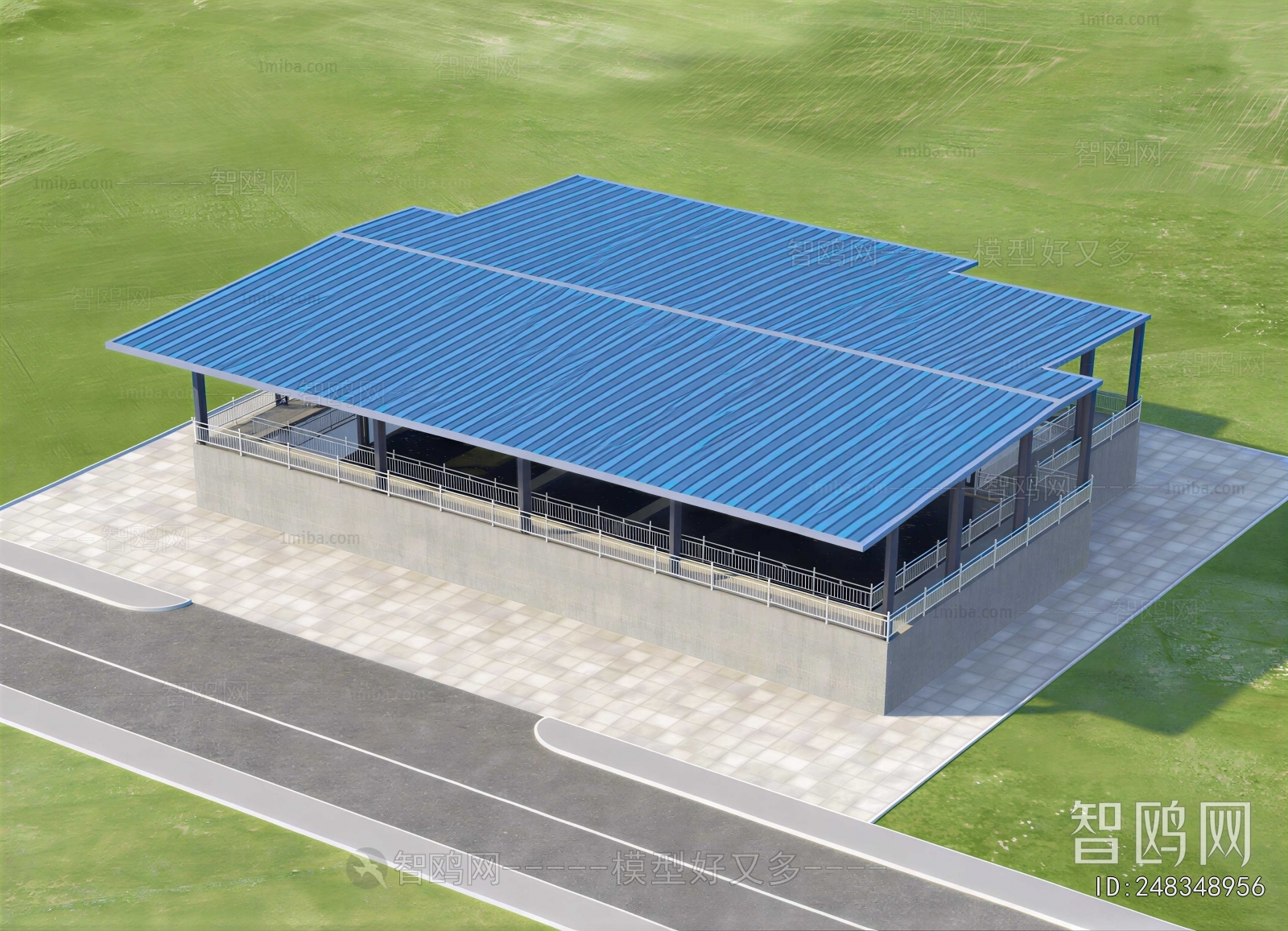 Modern Architectural Bird's-eye View Planning