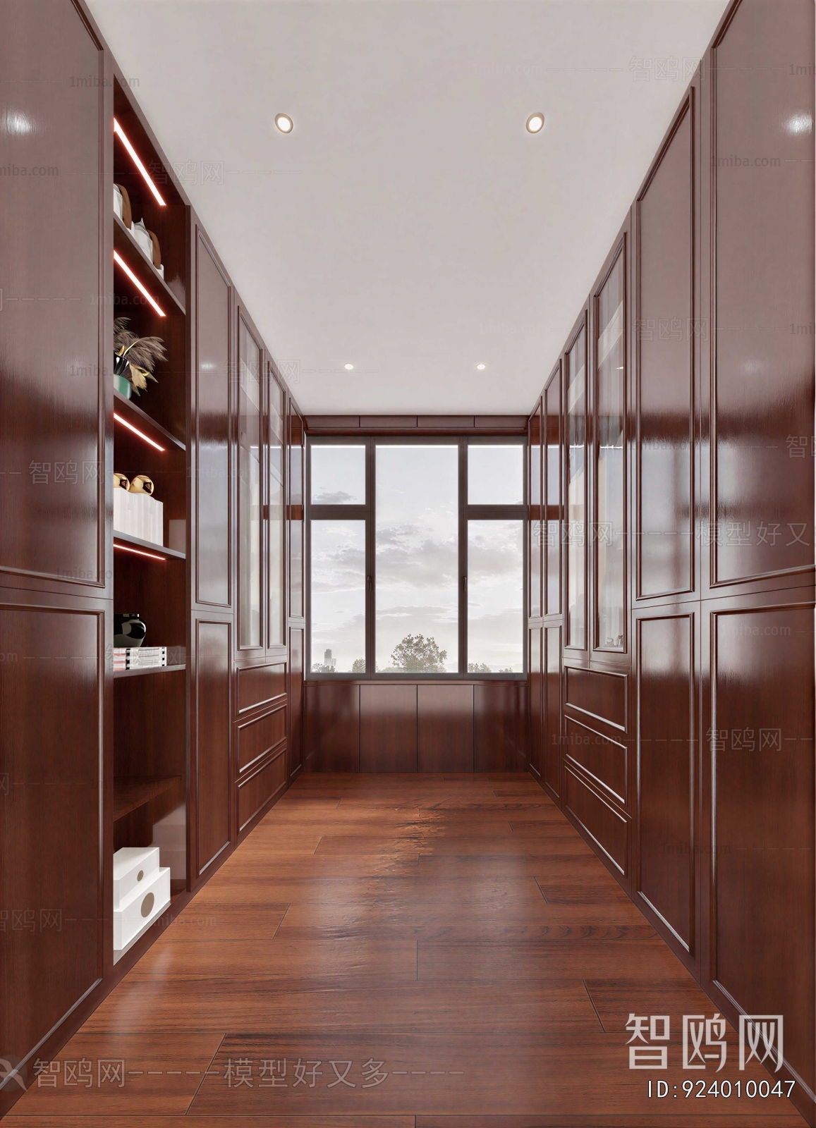 New Chinese Style Clothes Storage Area