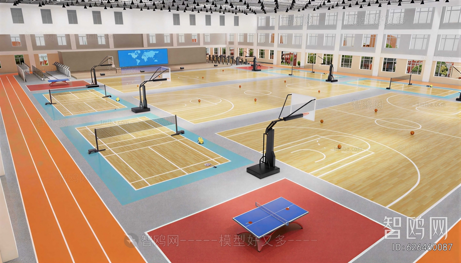 Modern Indoor Stadium