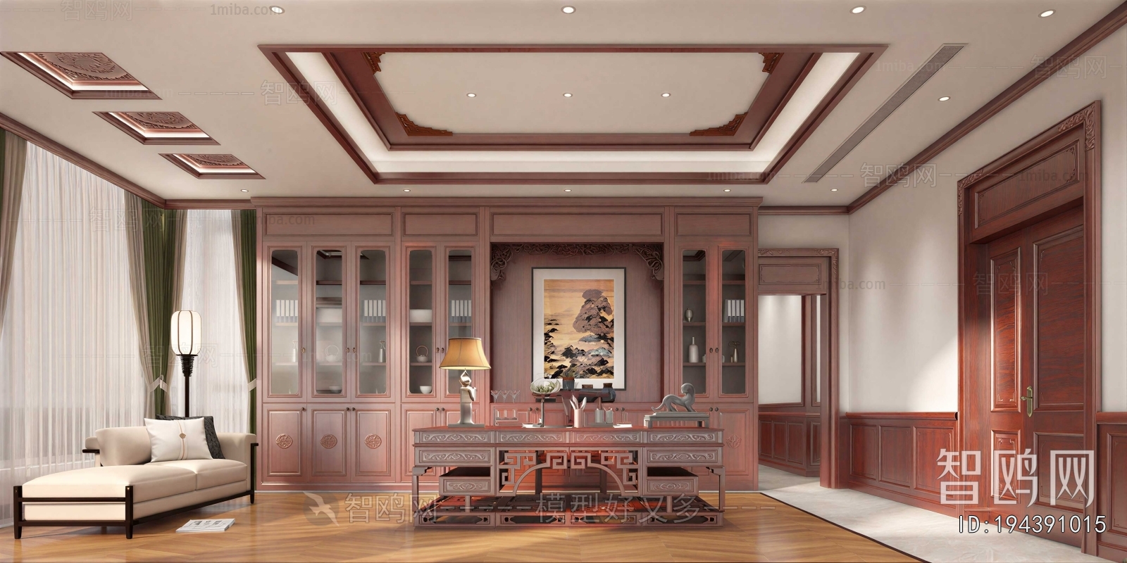 New Chinese Style Study Space