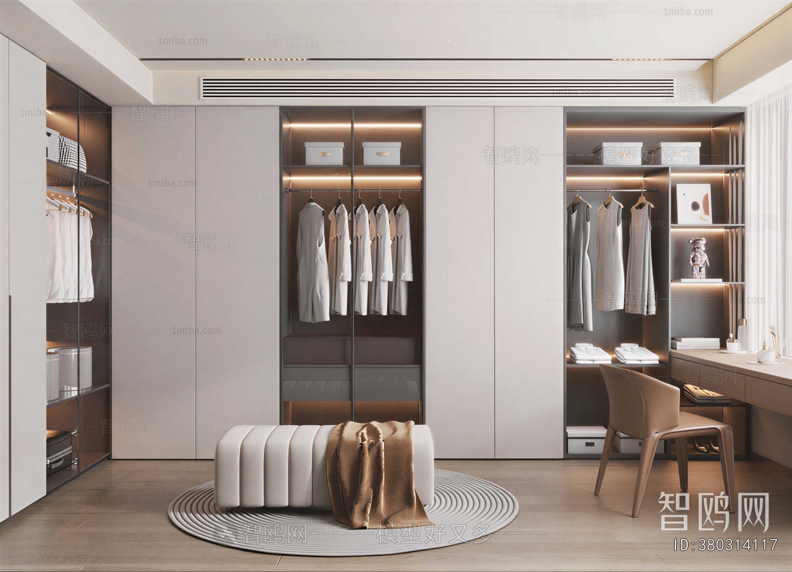 Modern Clothes Storage Area