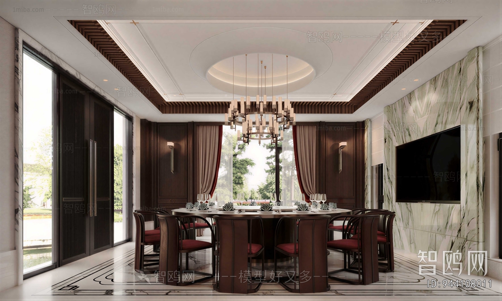New Chinese Style Dining Room