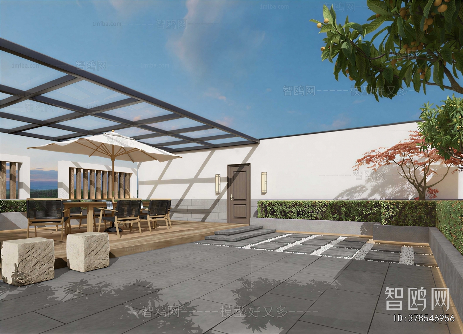 Modern Courtyard/landscape