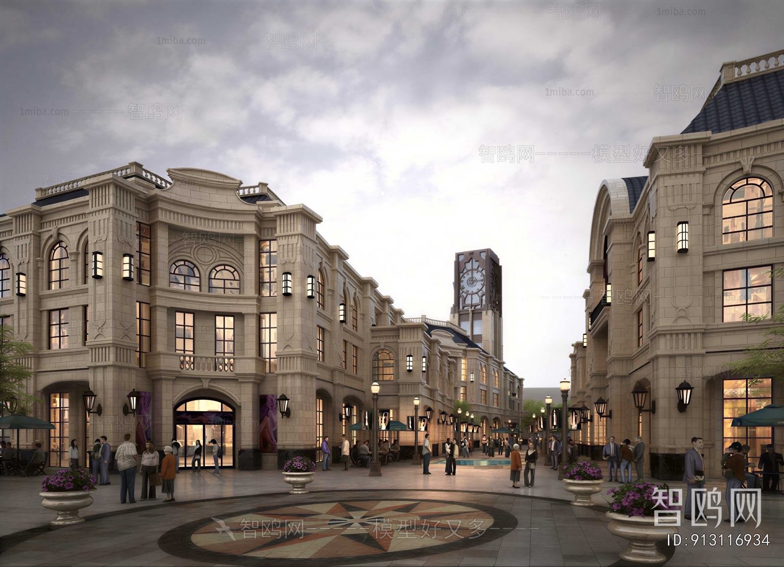 European Style Commercial Street