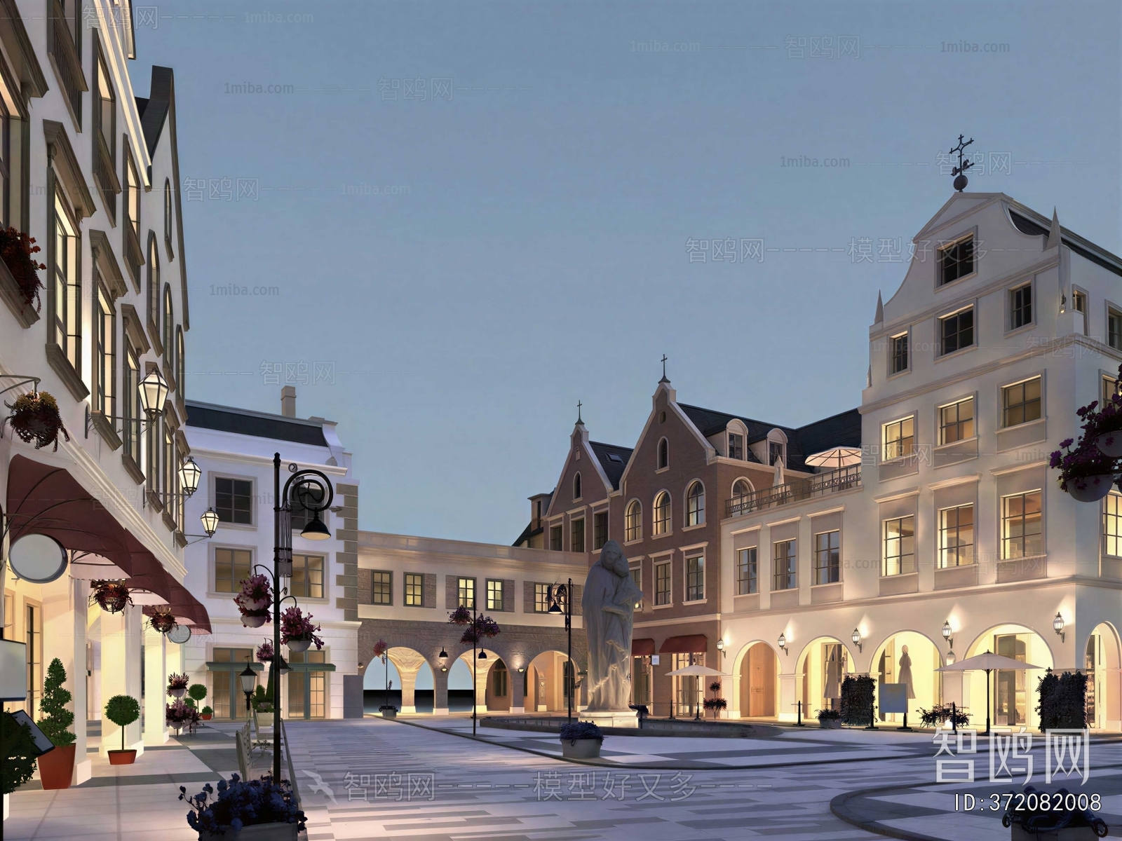 European Style Commercial Street