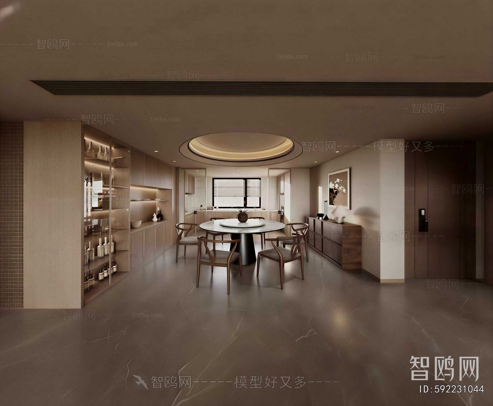 New Chinese Style Dining Room