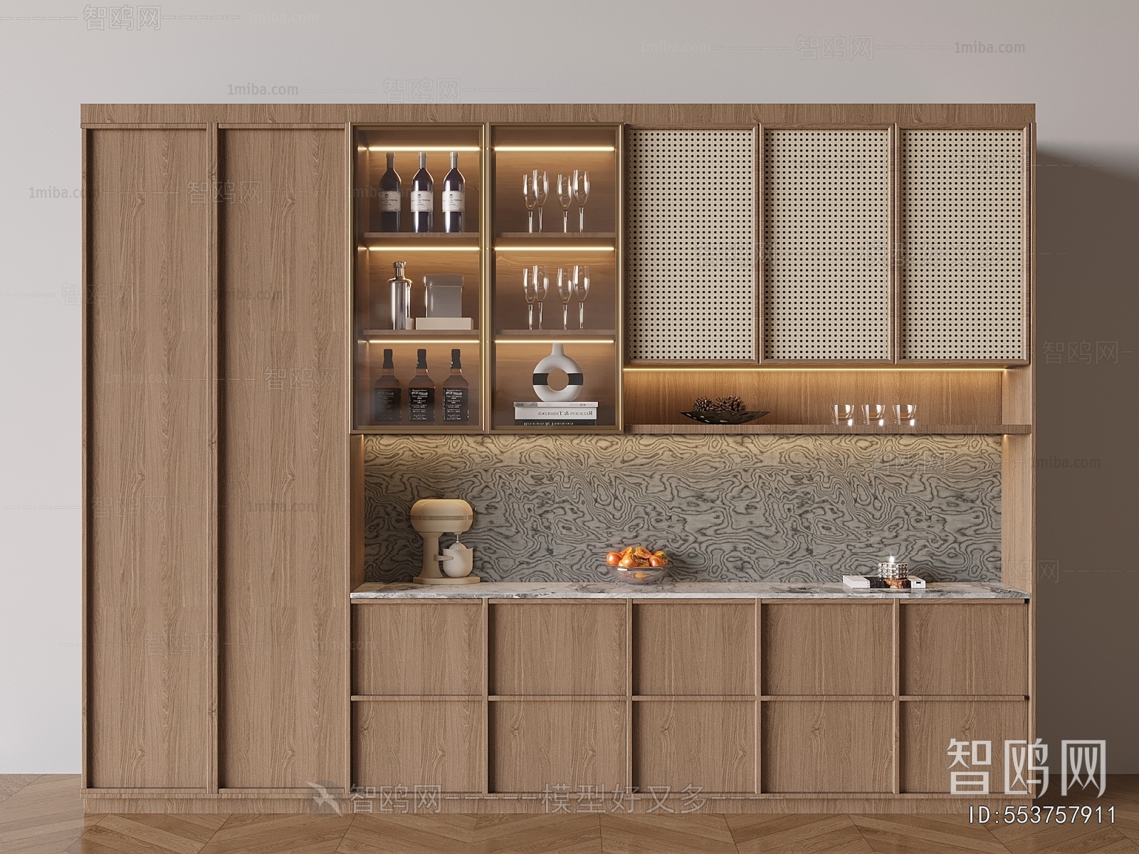New Chinese Style Wine Cabinet