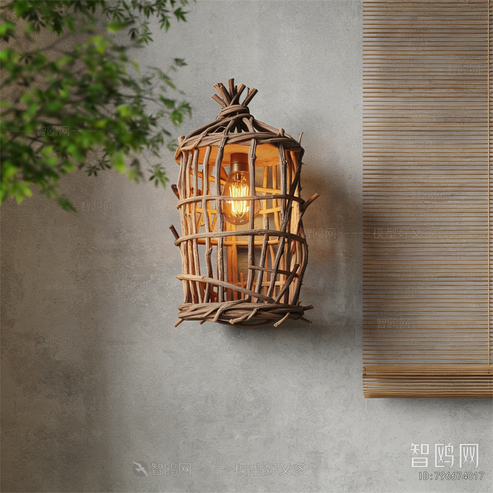 Wabi-sabi Style Wall Lamp