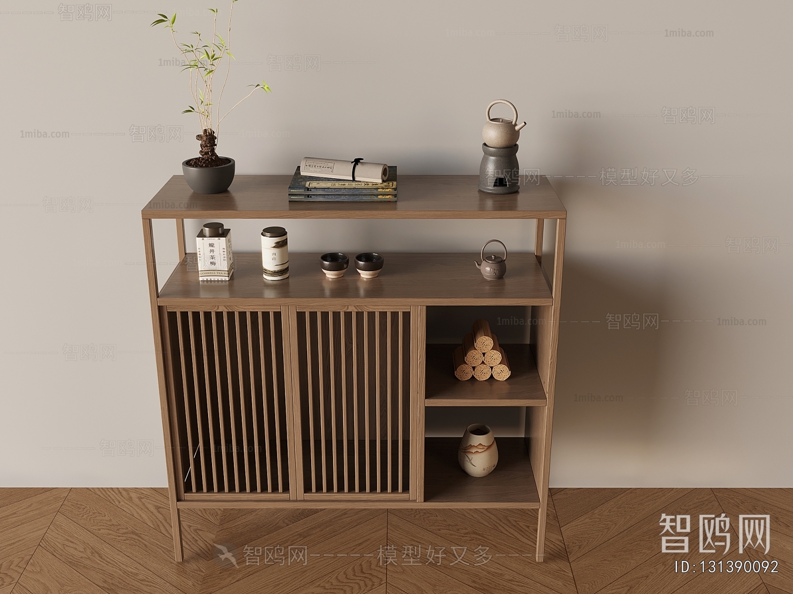 New Chinese Style Entrance Cabinet