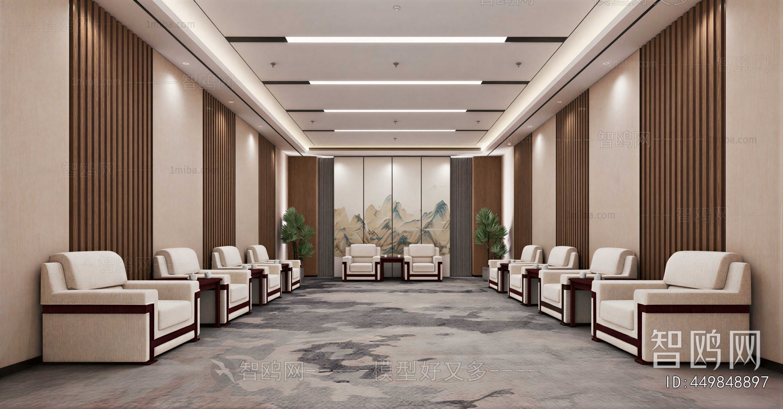 New Chinese Style Reception Room
