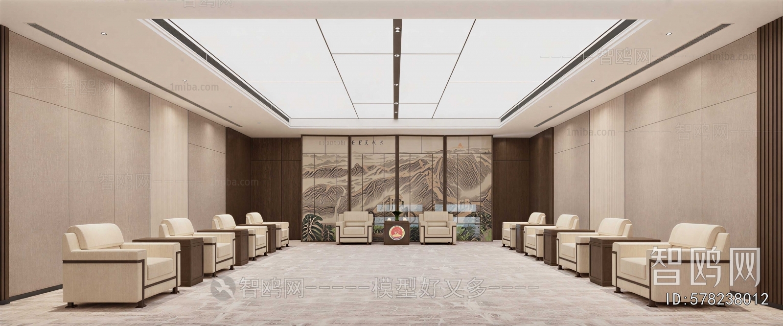 New Chinese Style Reception Room