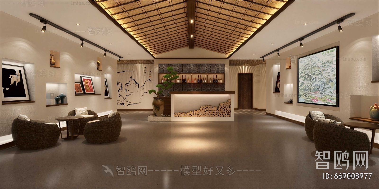 New Chinese Style Reception Area