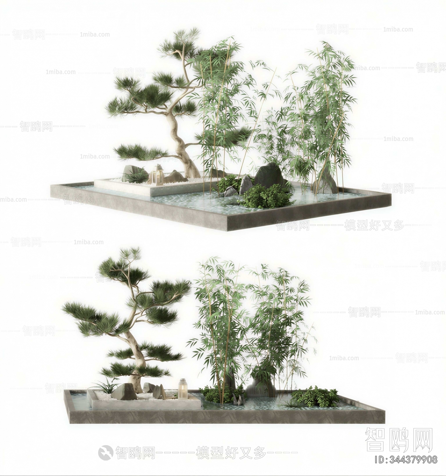 New Chinese Style Rockery Waterscape